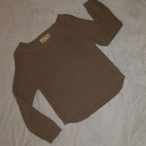 3/$20 Tan Cropped sweater